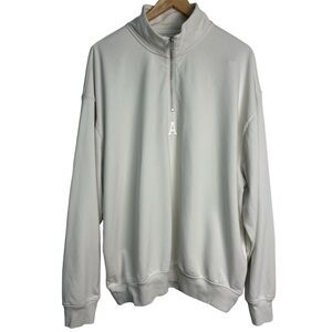 GAP Men’s Mini Logo Half-Zip Pullover Size XL Color Carls Stone